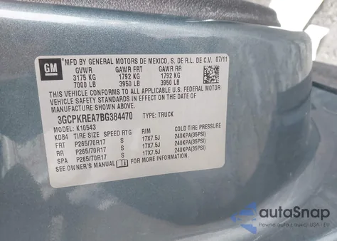 2011 Chevrolet Silverado 1500 Ls from USA, damaged, VIN 3GCPKREA7BG384470